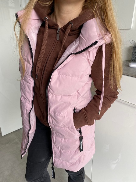 Dámská vesta Lady růžová M