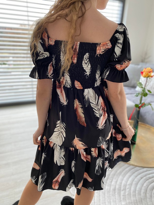 Letní šaty TESS pírka