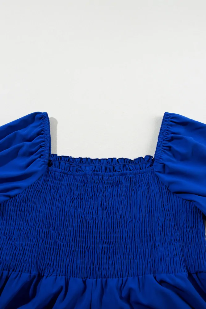 Letní šaty pro plnoštíhlé Dark Blue
