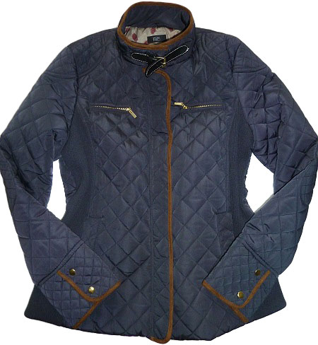 Luxusní dámská  bunda modrá