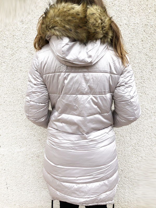 Dámská luxusní zimní bunda béžová 17119