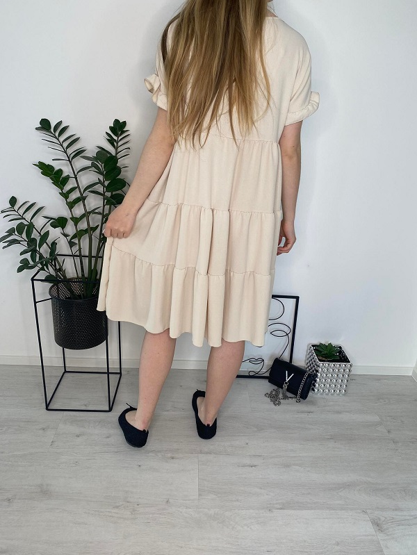 Dámské šaty Anabel krémové UNI