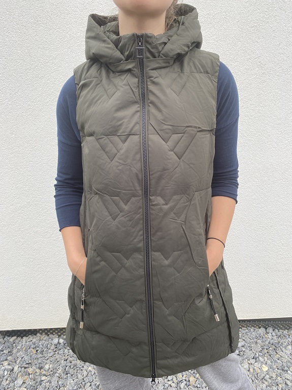 Dámská vesta prošívaná KIRA khaki L