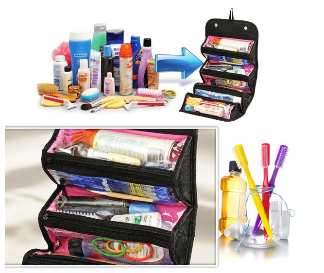 ROLL-N-GO kosmetická taštička/organizér - černá