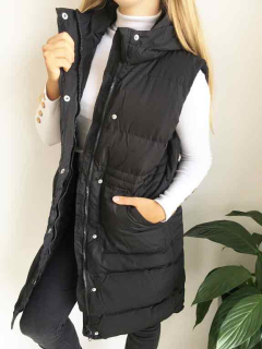 Dámská vesta dlouhá elegantní černá