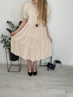 Dámské šaty Anabel krémové UNI