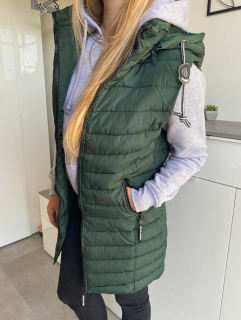 Dámská vesta Debie tmavě zelená XXL